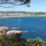 Plage de San Feliu, lieu du stage de printemps de l'ACBB Triathlon