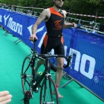 Transition de Boris Tomaszewski au Triathlon de Versailles 2013