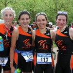 Les filles de l'ACBB Triathlon au triathlon de Versailles 2013