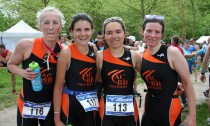 Les filles de l'ACBB Triathlon au triathlon de Versailles 2013