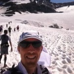 Ronan Lumbroso sur le glacier de bellecote