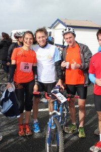 Christine, Alexis et Charles au Bike and run du Touquet 2013