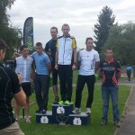 Podium du format aventure du raid val d'oise 2013, victoire ACBB Triathlon