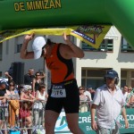 Arrivée du triathlon de Mimizan