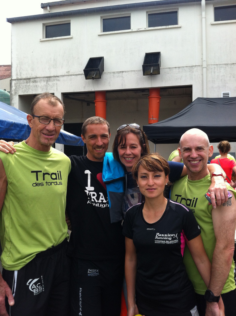 Dyder, Ronan, Nancy, Brigitte et Alain au trail des Tordus 2014