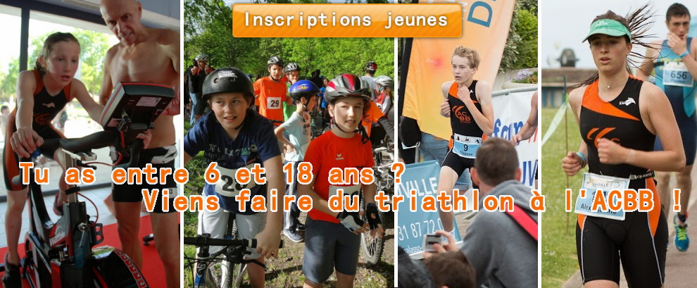 Inscriptions Jeunes à l'ACBB Triathlon