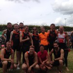 Photo de groupe au triathlon de la Ferté Bernard 2014