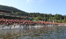 Départ du triathlon de Gérardmer 2014