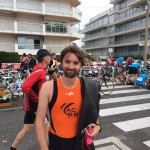 Au départ du triathlon de la Baule 2014