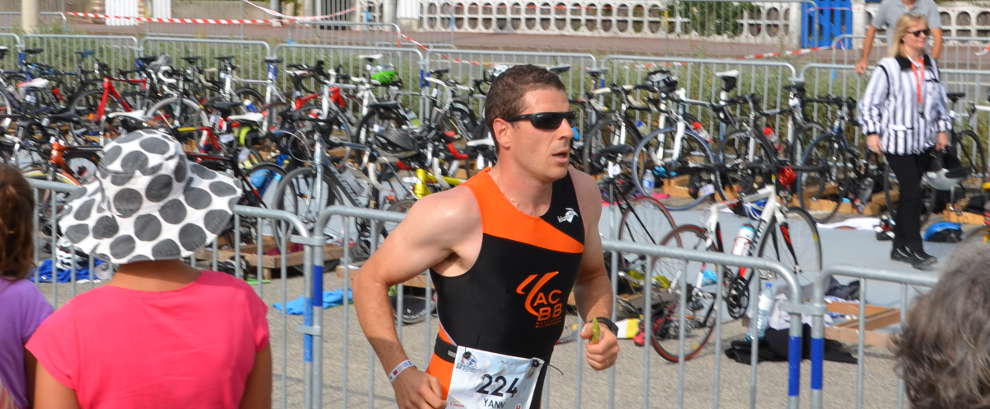 Louis au triathlon de Carnac