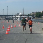 Antoine et Claire au triathlon de Paris 2015