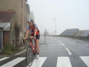 Camille au triathlon de l'Alpe d'Huez
