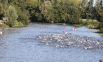 Départ du triathlon de Villeveque