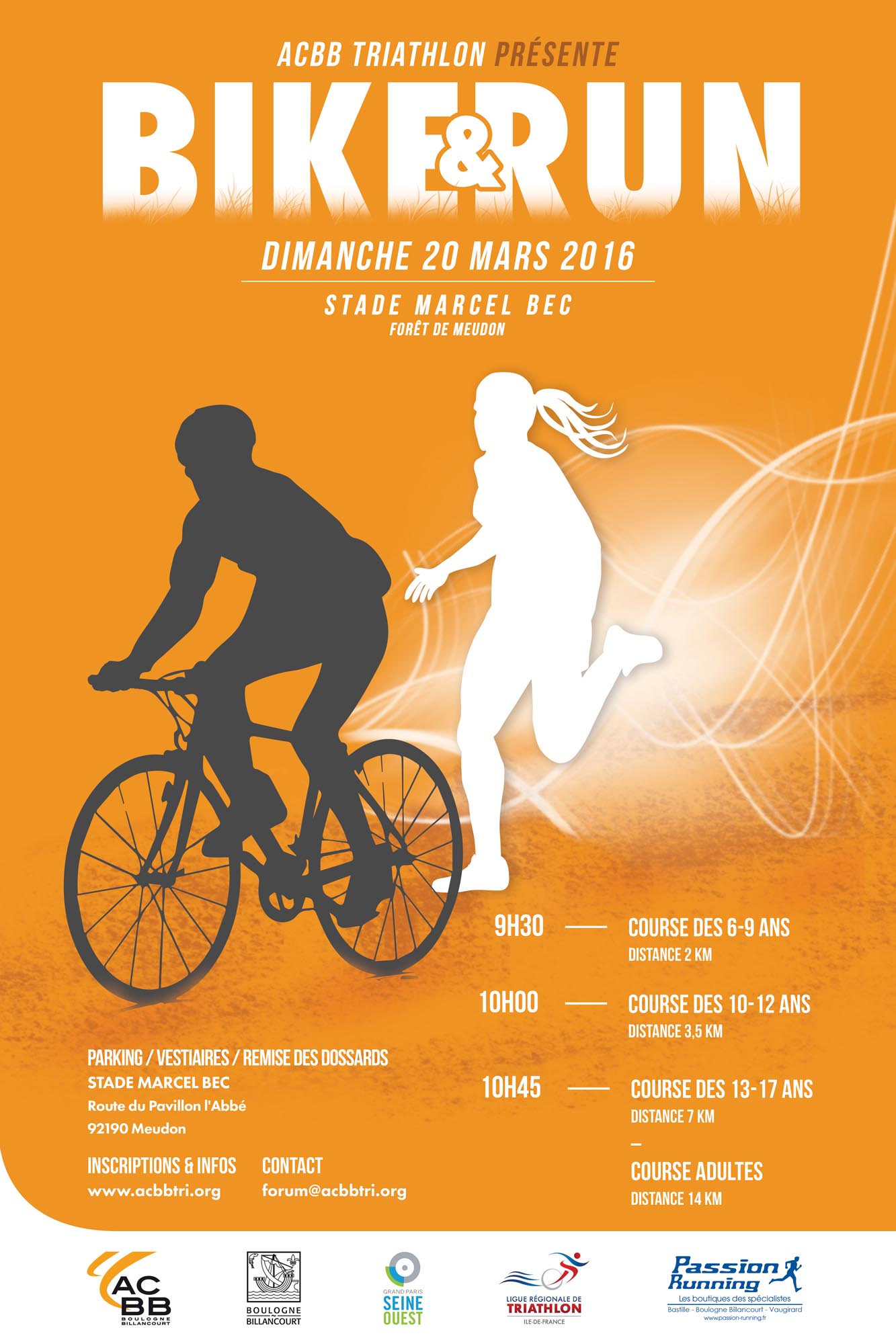 running and cycling race