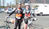 Camille et Laura à l'arrivée de l'Orientoise