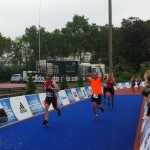 Arrivée de Gabriele au Triathlon de Paris 2016