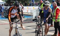 Greg à la transition vélo du triathlon de Vesoul 2016