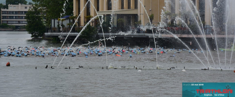 Départ triathlon Enghien 2016