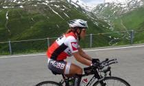 Charlotte sur le vélo au Swissman 2016
