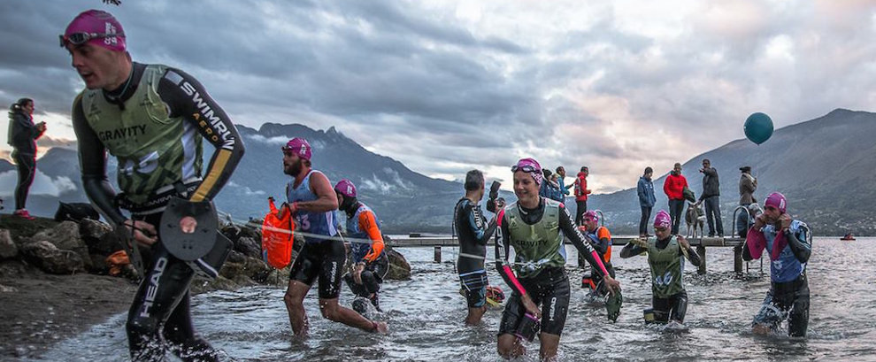 Sortie de l'eau à la Gravity Race