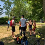 Briefing des jeunes au triathlon des Mureaux